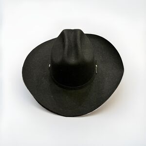 Alamo Hats Mens Black Iron Weave Western Cowboy Hat Size 7 56 USA